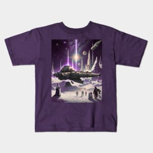 Purple Christmas Kids T-Shirt